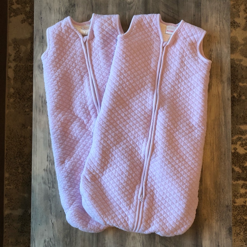 Two 3-6 month Hanna Andersson sleep sacks